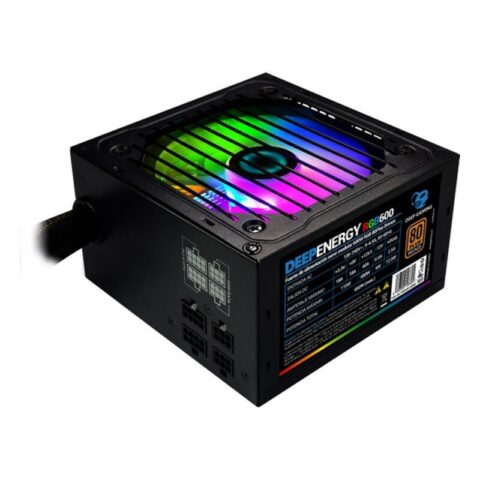 Τροφοδοσία Ρεύματος CoolBox DG-PWS600-MRBZ ATX 600W RGB Μαύρο Ø 12 cm x 1