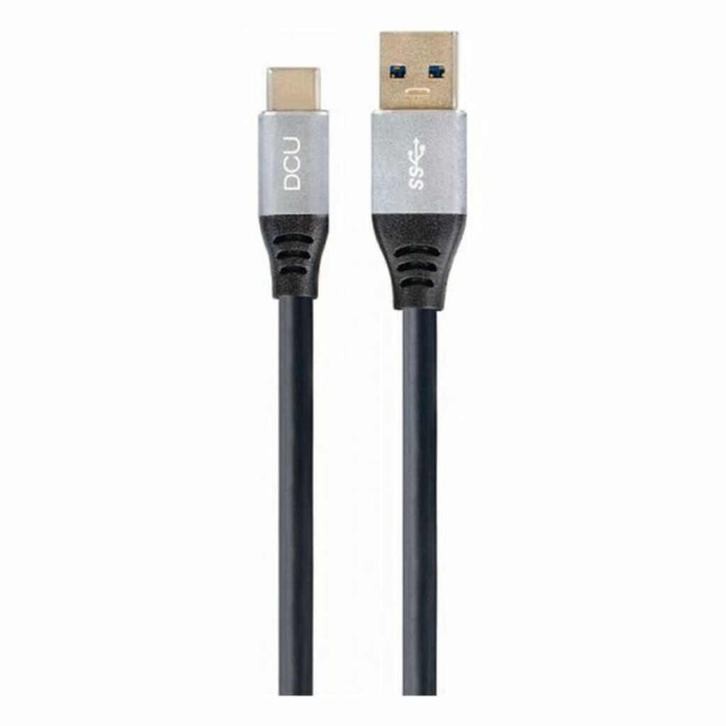 Καλώδιο USB A σε USB C DCU Μαύρο (1