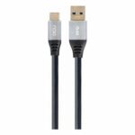 Καλώδιο USB A σε USB C DCU Μαύρο (1