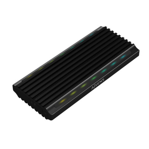 Θήκη Σκληρού Δίσκου Aisens ASM2-RGB012B USB Μαύρο Ethernet LAN USB-C USB 3.2 Gen 2 (3.1 Gen 2)