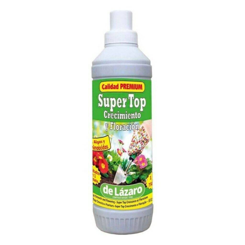 Λίπασμα φυτών De Lázaro Super Top Διεγερτής ανάπτυξης Ανθισμένος διεγερτής (750 ml)