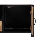 Τηλεόραση MARA Φυσικό Μαύρο Ξύλο Σίδερο 150 x 40 x 55 cm