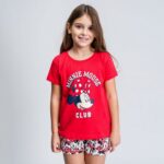 Kαλοκαιρινή παιδική πιτζάμα Minnie Mouse Κόκκινο