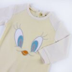 Ολόσωμο Μακρομάνικο για Μωρά Looney Tunes Κίτρινο