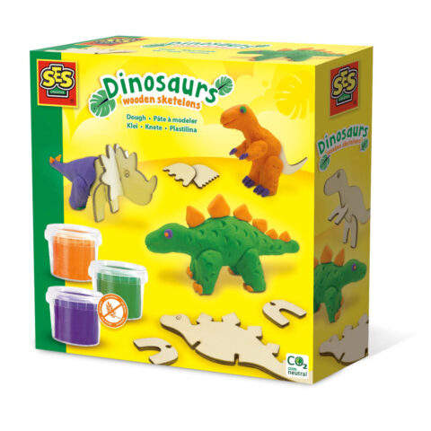 Παιχνίδι με Πλαστελίνη SES Creative Dinosaurs Χωρίς γλουτένη