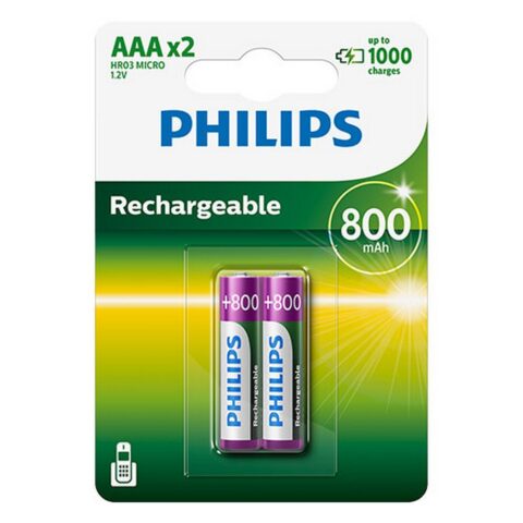 Επαναφορτιζόμενη μπαταρία Philips Ni-Mh R03 800 mAh 1.2 V