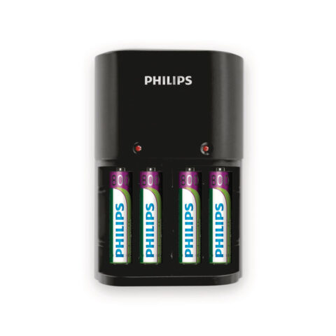 Φορτιστής + Επαναφορτιζόμενες Μπαταρίες Philips SCB1450NB/12