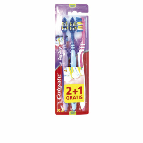 Οδοντόβουρτσα Colgate Zig Zag μέσο 3 Τεμάχια