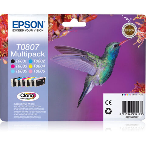 Αυθεντικό Φυσίγγιο μελάνης Epson C13T08074021 Πολύχρωμο