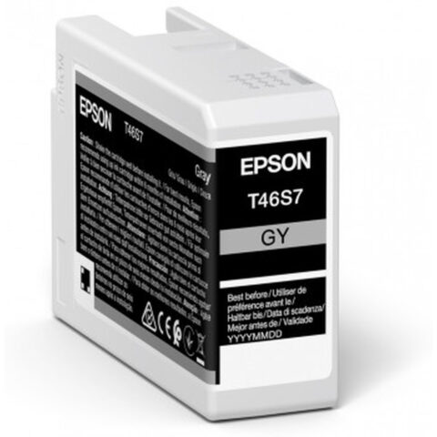 Αυθεντικό Φυσίγγιο μελάνης Epson C13T46S700 25 ml Μαύρο Γκρι