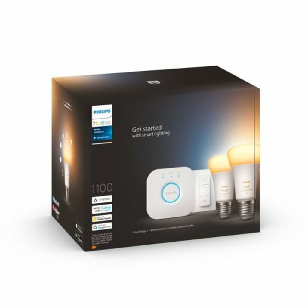 Έξυπνη Λάμπα Philips Get Started 8 W E27 Λευκό F (2200K) (6500 K)