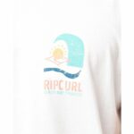Ανδρική Μπλούζα με Κοντό Μανίκι Rip Curl Sport Print Λευκό