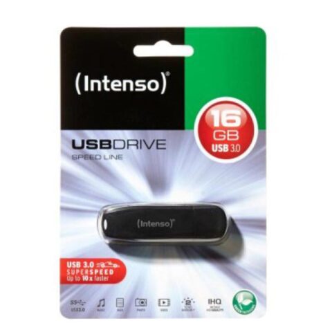 Στικάκι USB INTENSO Speed Line USB 3.0 16 GB Μαύρο 16 GB DDR3 SDRAM