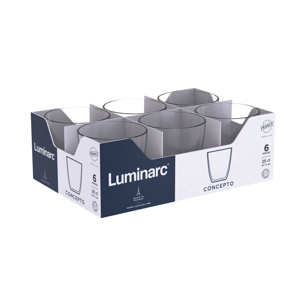 Ποτήρι Luminarc Concepto 250 ml Διαφανές Γυαλί (24 Μονάδες)