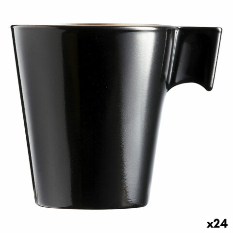 Κούπα Φλιτζάνι Luminarc Flashy Μαύρο 80 ml Δίχρωμα Γυαλί (24 Μονάδες)
