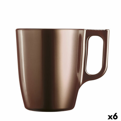Κούπα Φλιτζάνι Luminarc Flashy Καφέ 250 ml Γυαλί (x6)