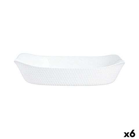 Ταψί Luminarc Smart Cuisine Λευκό Γυαλί 34 x 25 cm (x6)