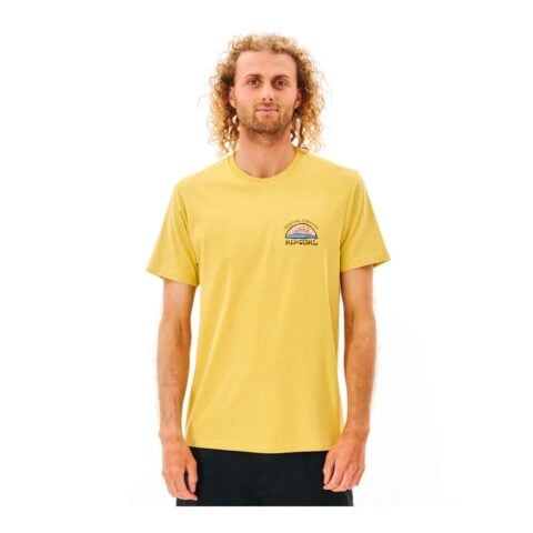 Ανδρική Μπλούζα με Κοντό Μανίκι Rip Curl Κίτρινο Άντρες