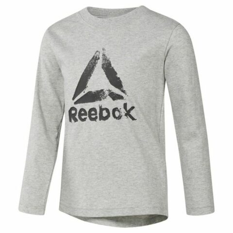 Παιδική Μπλούζα με Μακρύ Μανίκι Reebok Boys Training Essentials Ανοιχτό Γκρι