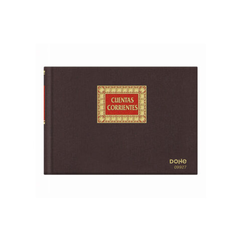 Λογιστικό Bιβλίο DOHE 09927 Τέταρτο Βουργουνδίας 100 Φύλλα