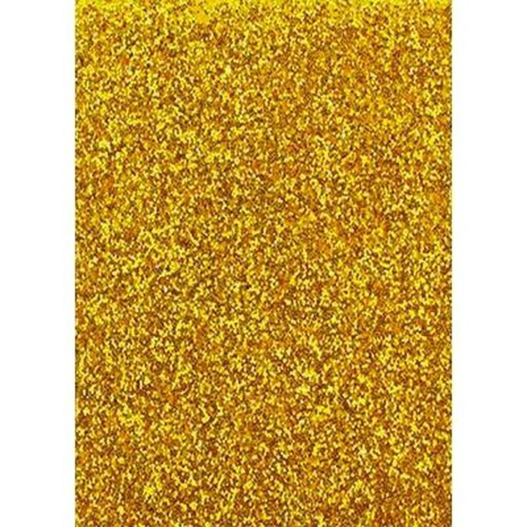 χαρτί Fama Glitter Πόλη Πλαστικό χαλί Eva Χρυσό 50 x 70 cm (x10)