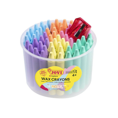 Χρωματιστά κεριά Jovi Jumbo Pastel 60 Τεμάχια Πολύχρωμο