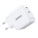 Choetech PD6009 Wall Charger 2x USB-C 20W (white)