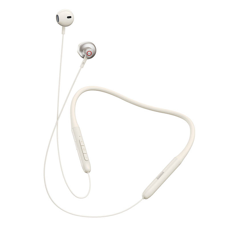 Neckband Magnetic Sport Earphones Baseus Bowie P1 (creamy-white)