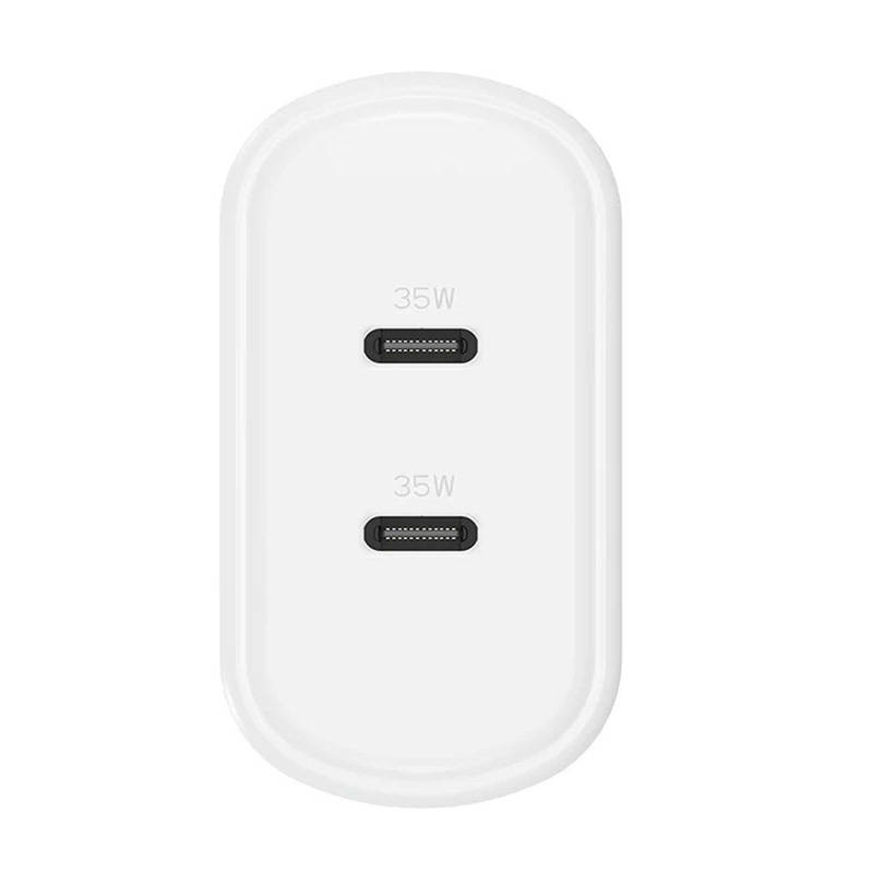 Wall charger Cygnett 2x USB-C 35W (white)