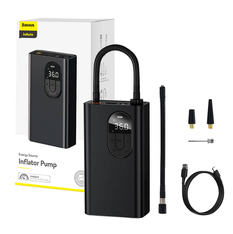 Inflator Pump Baseus with Energy Source 2500 mAh (black)