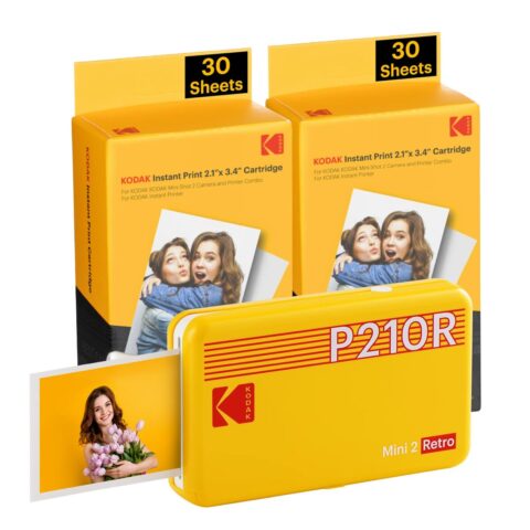 Εκτυπωτής φωτογραφιών Kodak MINI 2 RETRO P210RYK60 Κίτρινο