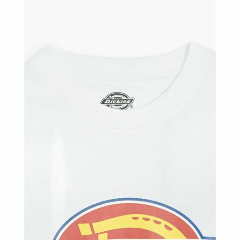 Μπλούζα με Κοντό Μανίκι Dickies Icon Logo Λευκό Για άνδρες και γυναίκες