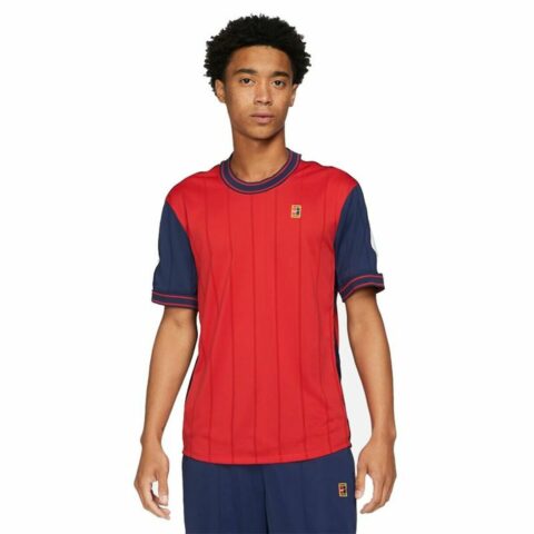 Ανδρική Μπλούζα με Κοντό Μανίκι Nike Court Dri-Fit Slam Κόκκινο