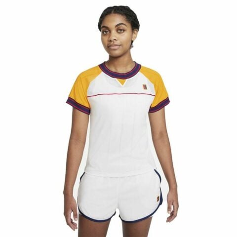 Γυναικεία Μπλούζα με Κοντό Μανίκι Nike Court Dri-Fit Slam Λευκό