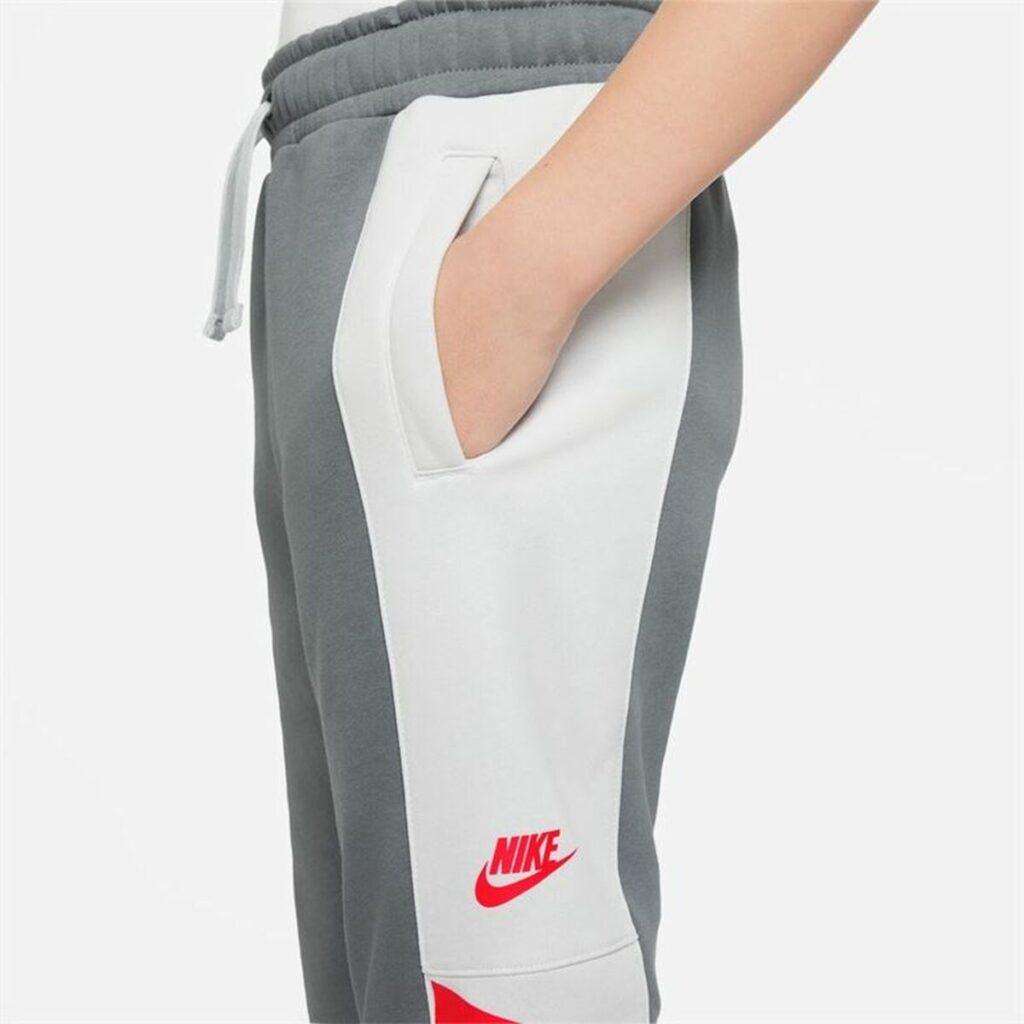 Αθλητικά Παντελόνια για Παιδιά Nike Sportswear  Λευκό Σκούρο γκρίζο