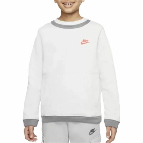 Παιδικό Φούτερ χωρίς Κουκούλα Nike Amplify  Λευκό