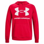 Ανδρικό Φούτερ με Κουκούλα Under Armour Rival Big Logo Κόκκινο