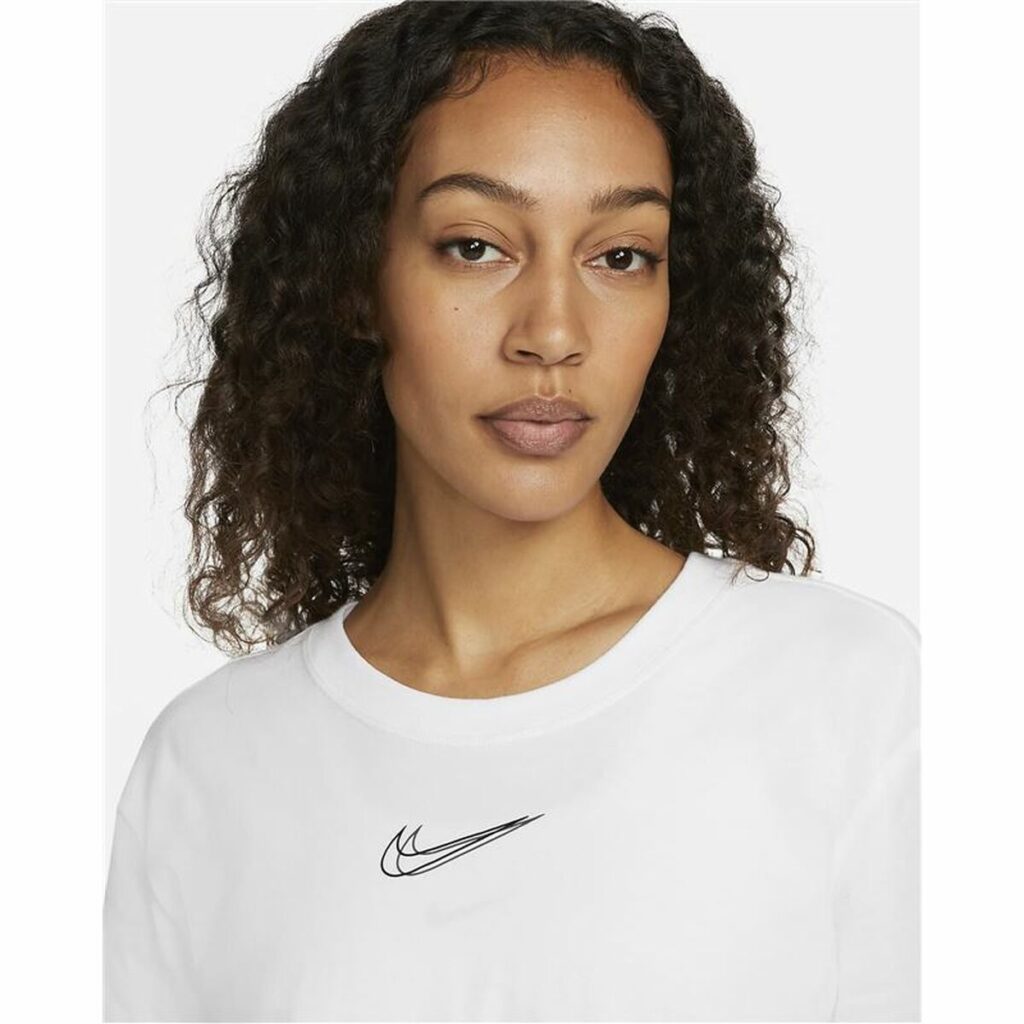 Γυναικεία Μπλούζα με Κοντό Μανίκι Nike Sportswear Λευκό