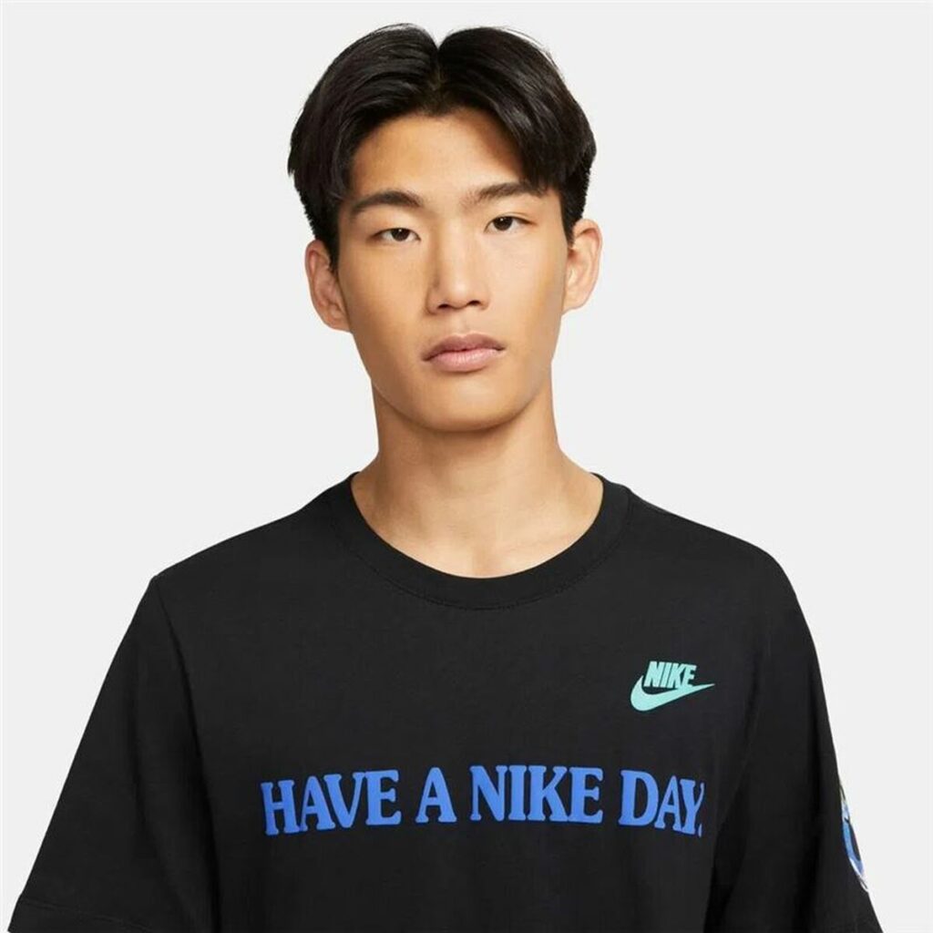 Ανδρική Μπλούζα με Κοντό Μανίκι Nike Sportswear  Μαύρο