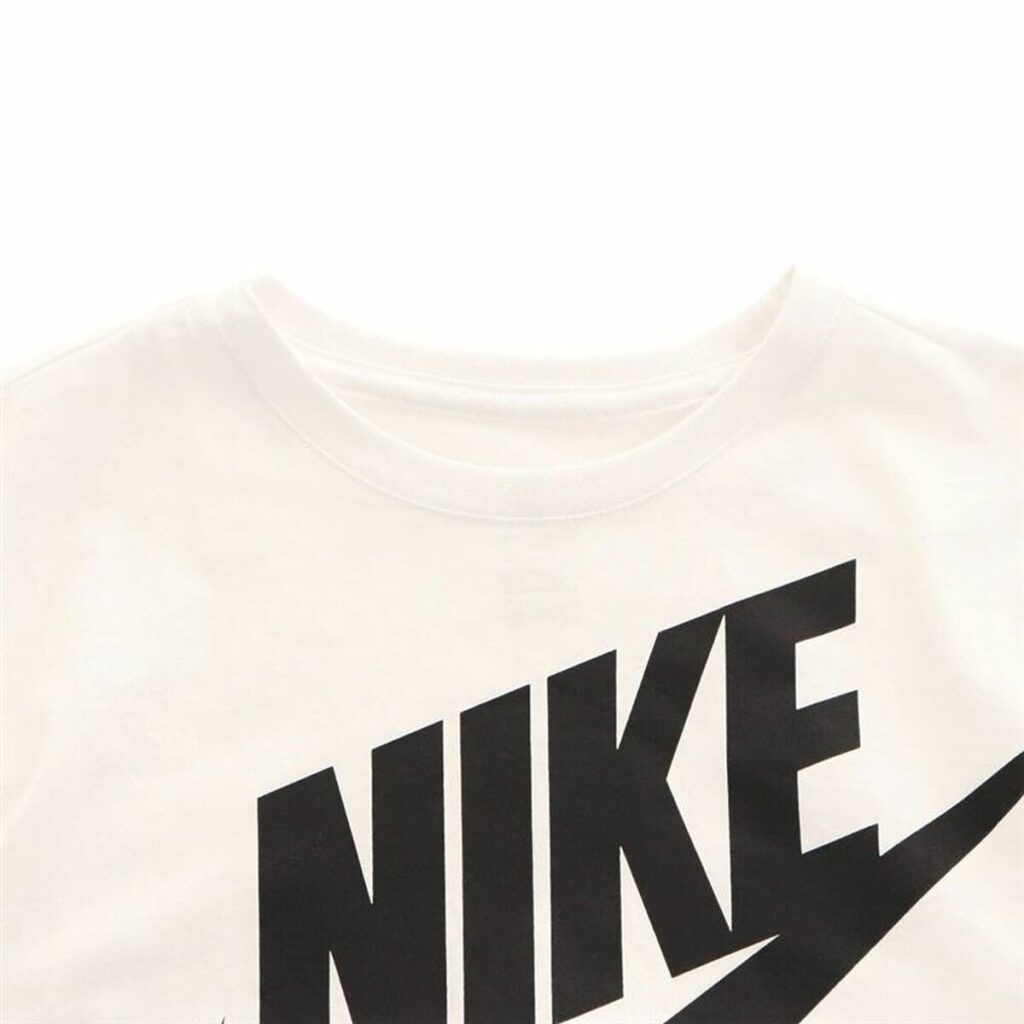 Παιδικό Μπλούζα με Κοντό Μανίκι Nike Icon Futura Λευκό