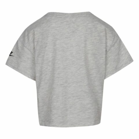 Παιδικό Μπλούζα με Κοντό Μανίκι Nike Knit  Γκρι