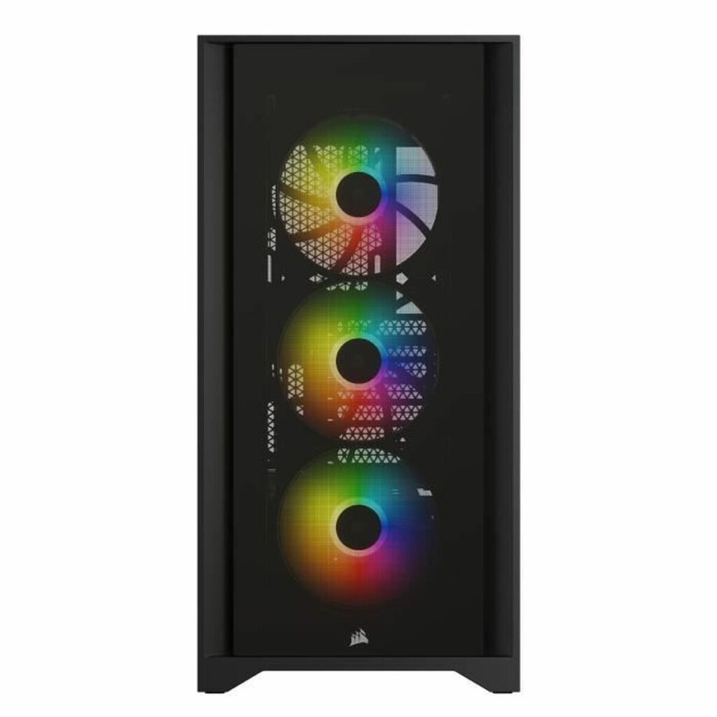 Κουτί Μέσος Πύργος ATX Corsair iCUE 4000X RGB Μαύρο