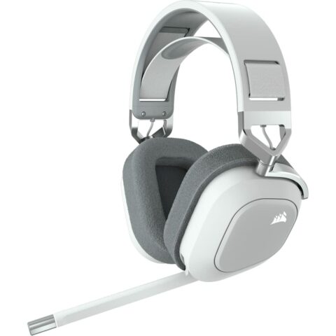 Ακουστικά με Μικρόφωνο για Gaming Corsair HS80 RGB Λευκό Πολύχρωμο
