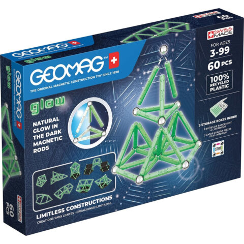 Playset Geomag Glow Recycled 60 Τεμάχια