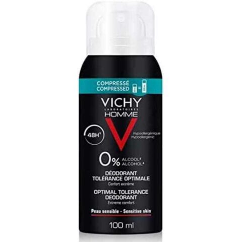 Αποσμητικό Spray Vichy Tolérance Optimale Άντρες Χωρίς Αλκοόλ 48 ώρες Unisex ενήλικες (100 ml)