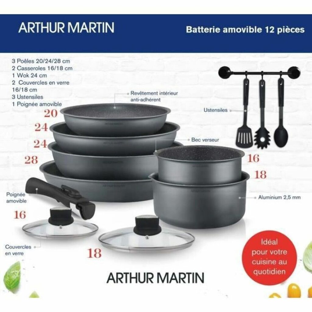Μαγειρικά Σκεύη Arthur Martin   12 Τεμάχια
