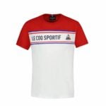 Παιδική Μπλούζα με Κοντό Μανίκι Le coq sportif  N°2 Tricolore Λευκό