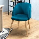 Καρέκλα Τραπεζαρίας Curvy Μπλε x2 55 x 45 x 99 cm (x2)