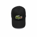 Αθλητικό Καπέλο Lacoste Logo Oversize Μαύρο Ένα μέγεθος
