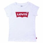 Παιδικό Μπλούζα με Κοντό Μανίκι Levi's Batwing B Λευκό